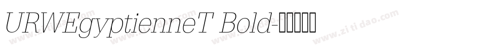 URWEgyptienneT Bold字体转换